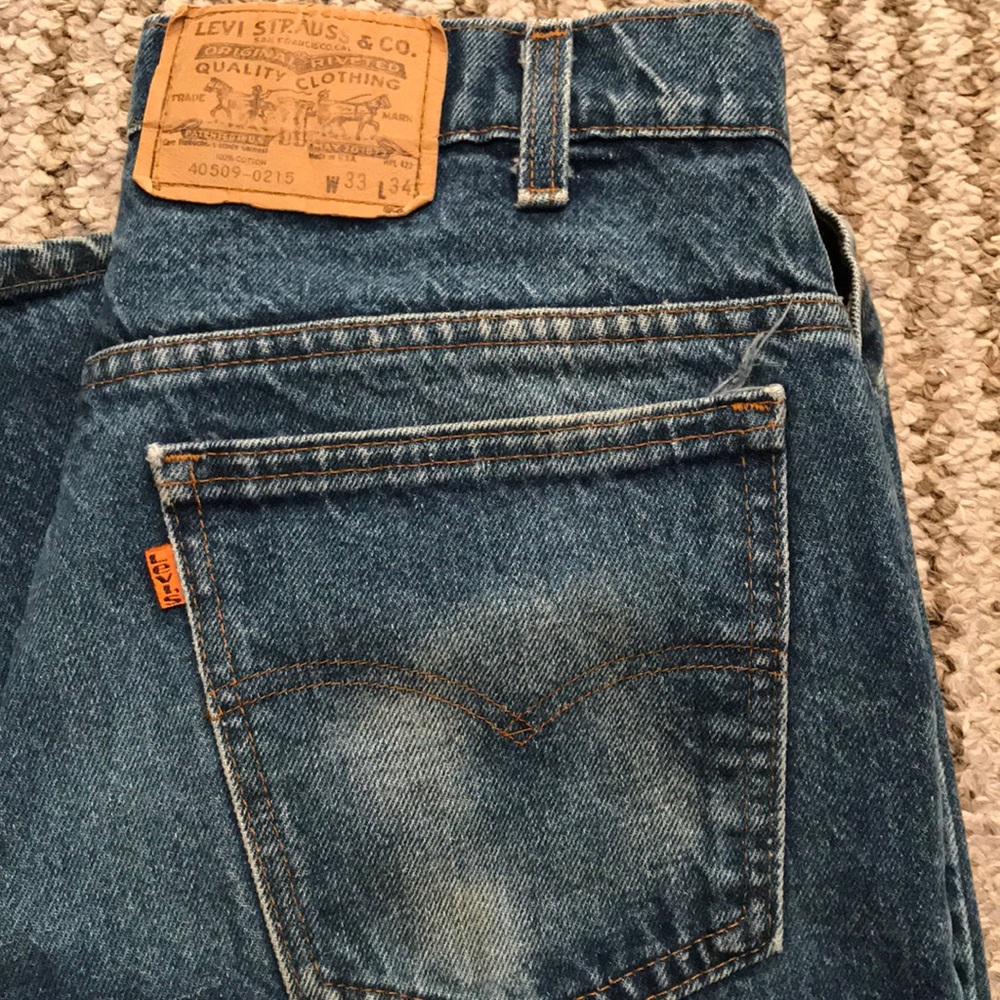 Orange tag USA jeans!